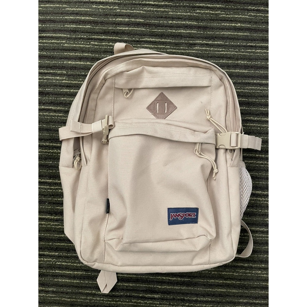 Main Campus FX Backpack - Stylish 15" Laptop Bag with Leather Trim, Travertine